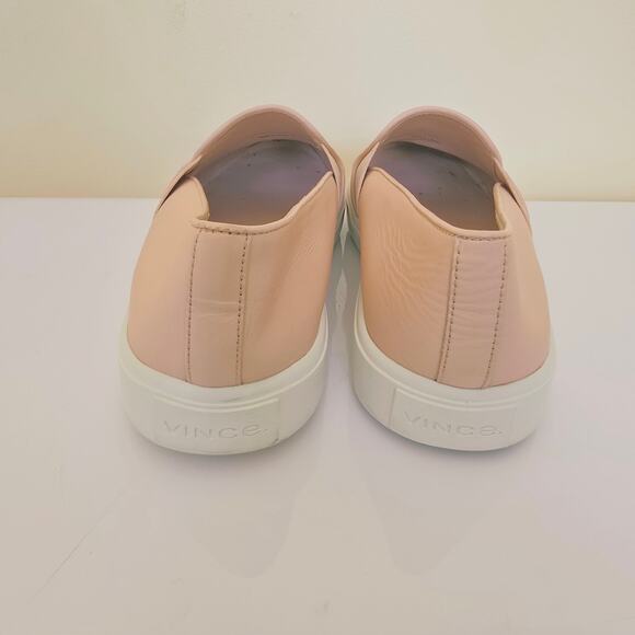Vince Women's Pink Blair 5 Slip-On Leather Sneakers Shoe Loafers Size 7 - Picture 7 of 8